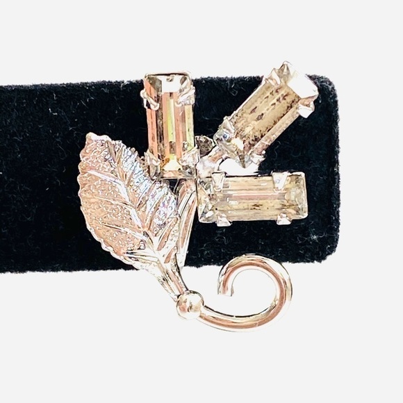 Earrings Sorrento Sterling Silver Screw Back Earrings Vintage Glass Crystals - Picture 7 of 9